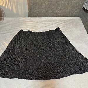 Elegant Black Knit Skirt NWOT